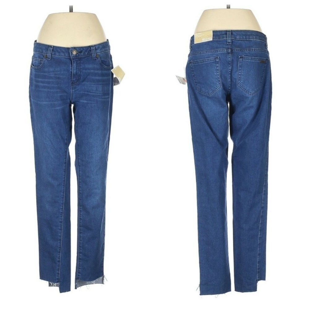 Michael By Michael Kors Cropped Jeans Raw Hem Sz 2 x 28‎ NWT